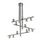 Z-Lite Calumet 12 Light Chandelier, Mate Black + Polished Nickel 814-12MB-PN - alternate 2
